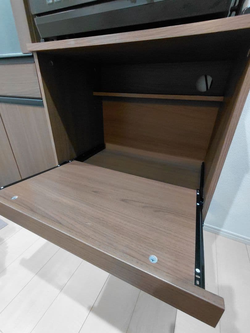 ★美品★木製レンジボード ブラウン（ニトリ）