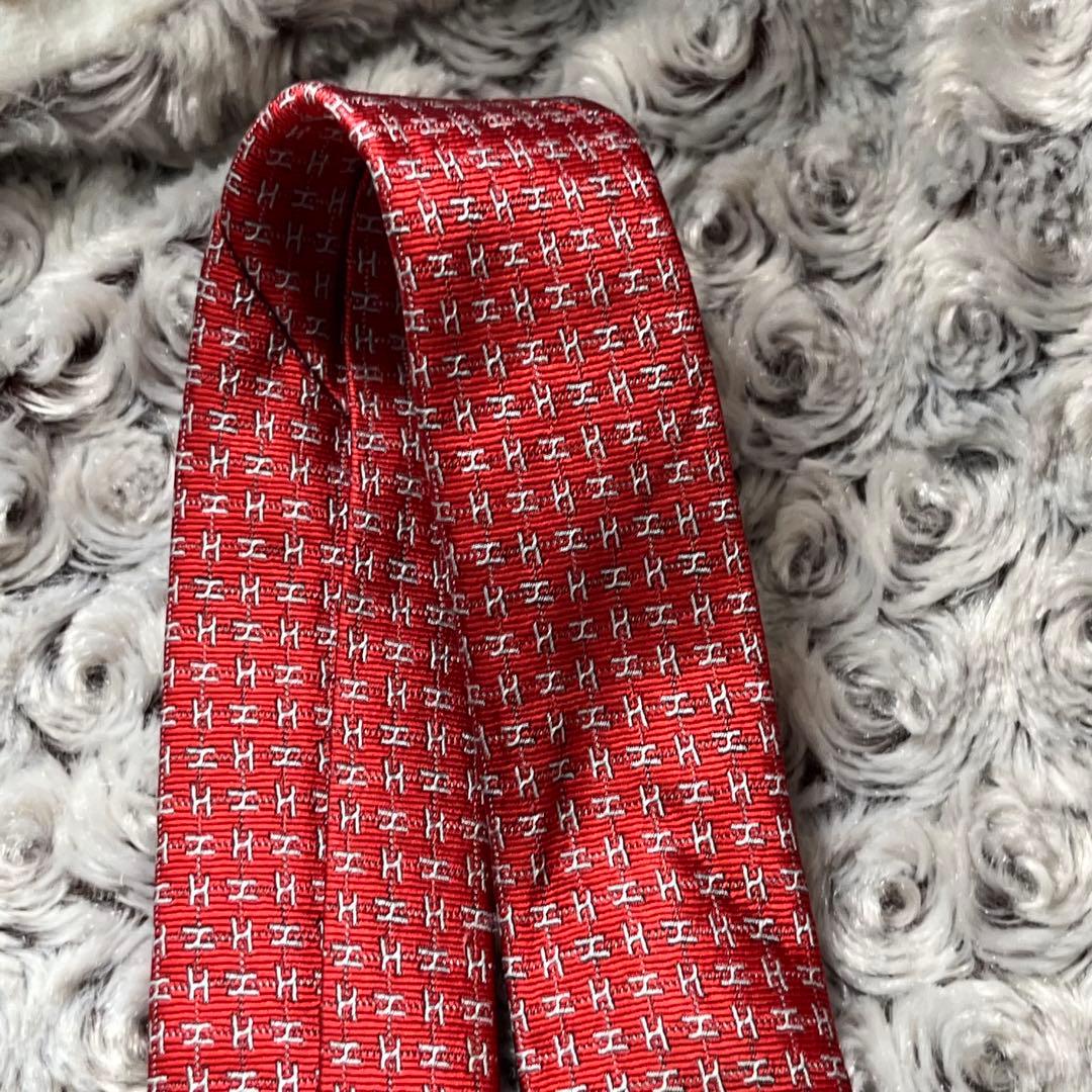 HERMES エルメス　H柄　ネクタイ