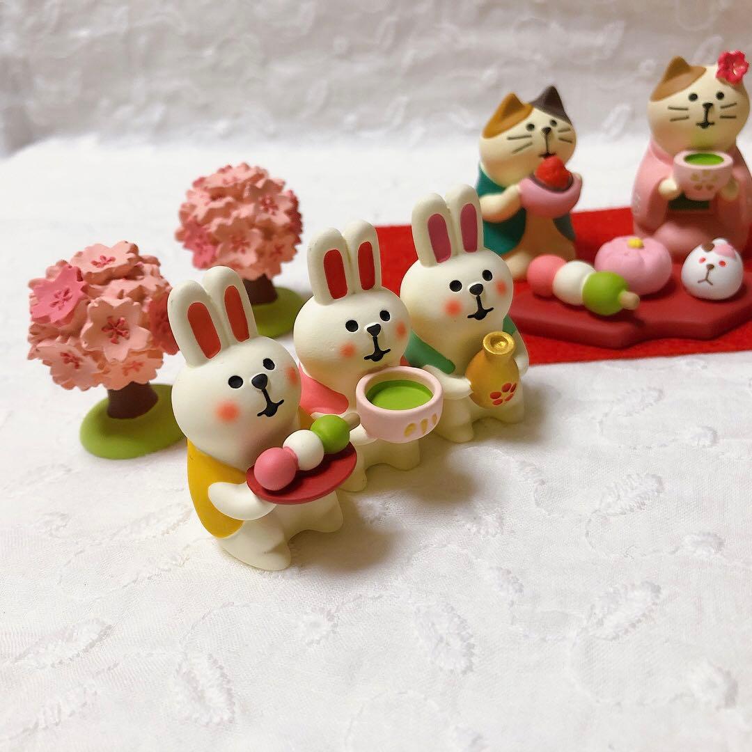 匿名　新品　未使用　コンコンブル ねこ　ひな祭り　花見
