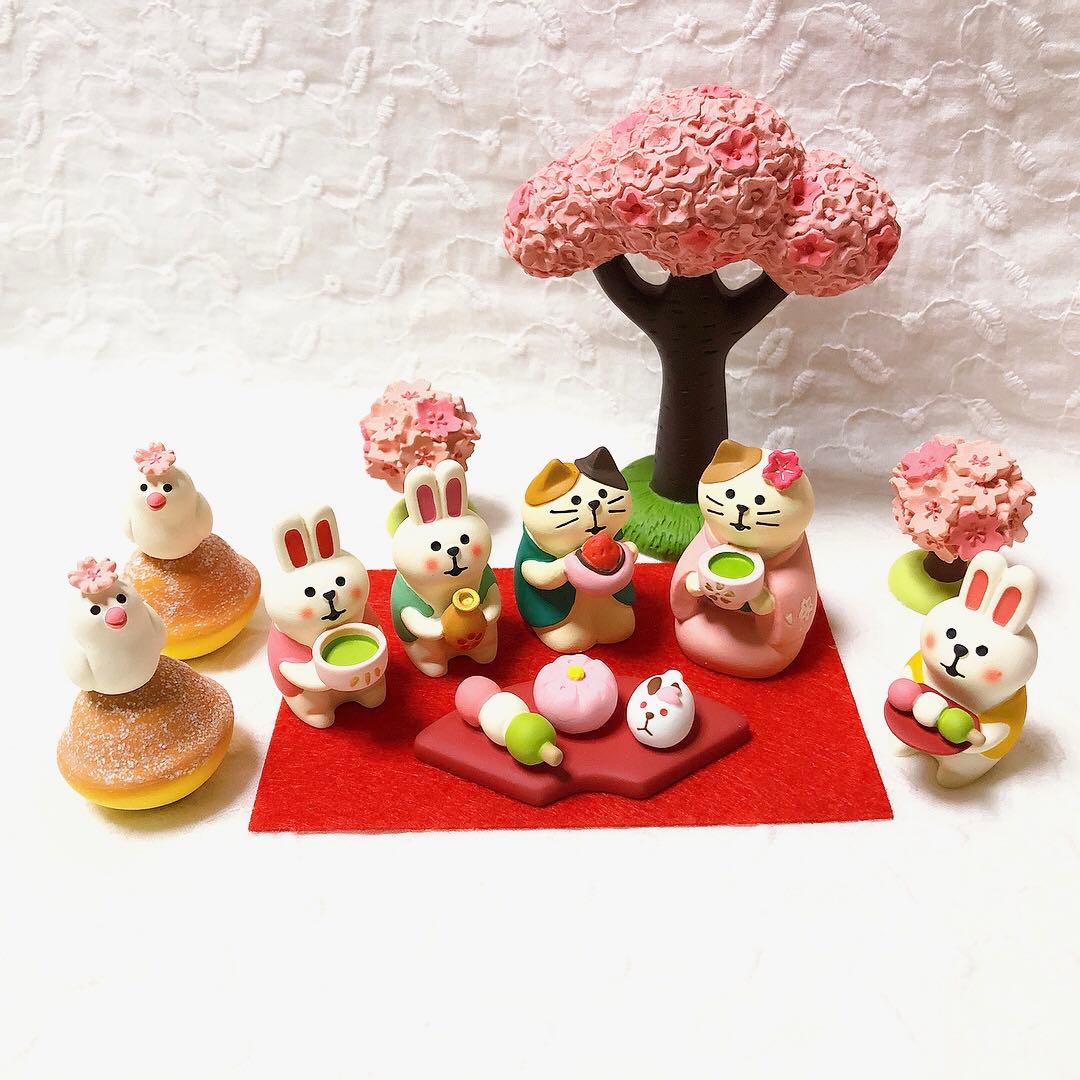 匿名　新品　未使用　コンコンブル ねこ　ひな祭り　花見
