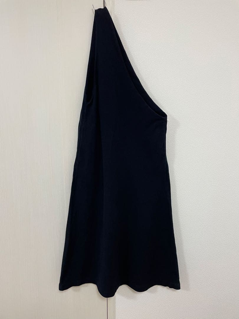 ゴーシュ /ワンショルダーワンピース/ロング/麻綿/ストレッチ/美品
