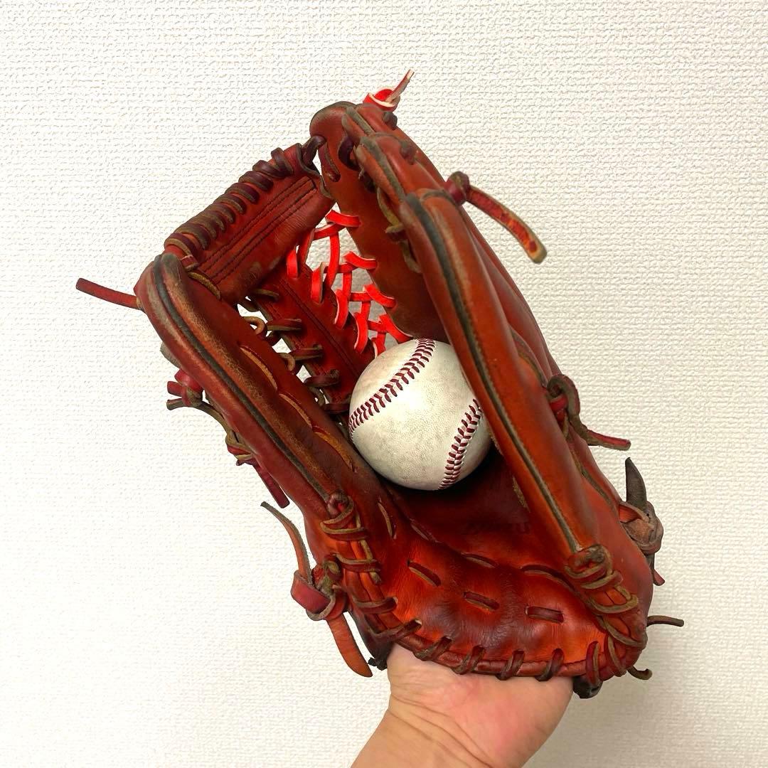 496 ミズノプロ 耕作オーダー 型抜群 即戦力 硬式 外野手用グローブ