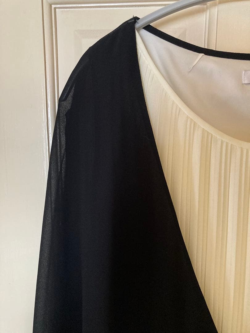 JENNEジェンヌ　2wayケープレイヤードワンピース