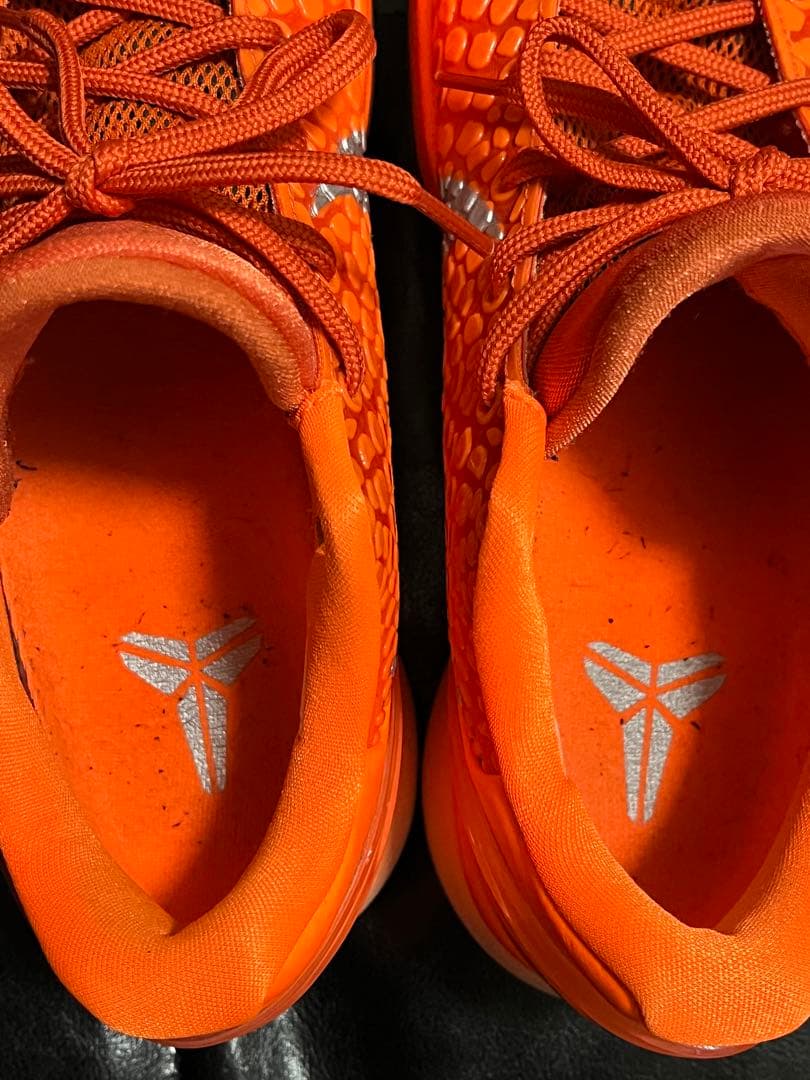 【中古】NIKE KOBE Ⅵ PROTRO Total Orange 26cm