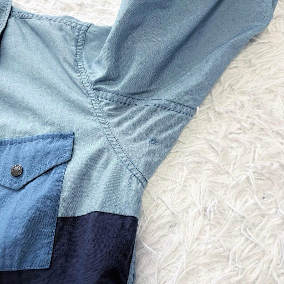 ザノースフェイスパープルレーベル パッチワーク マウンテン シャツジャケット L