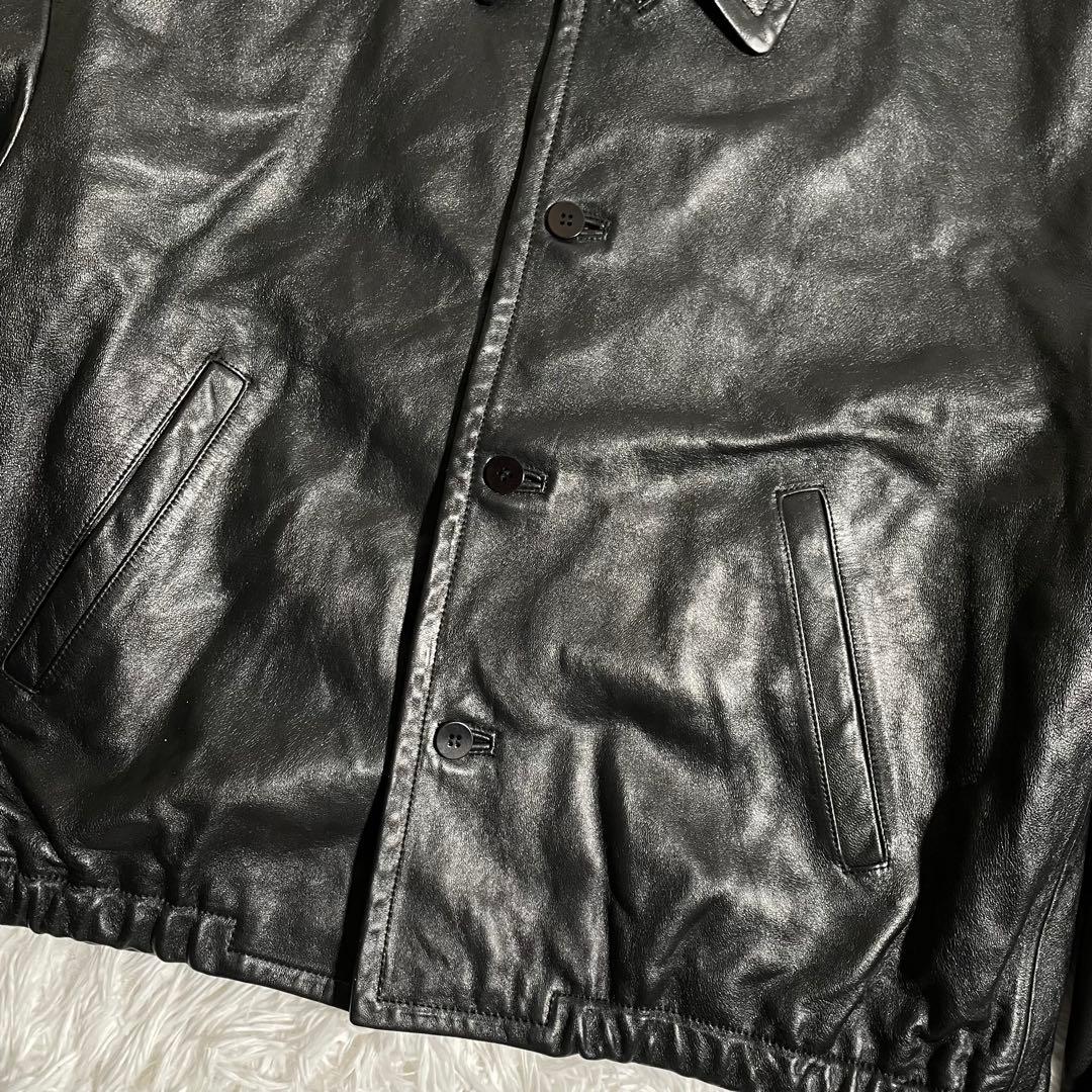 リドム ショートブルゾン レザージャケット ラムレザー