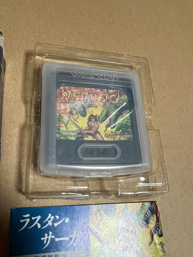 ゲームギア　ラスタンサーガ　外箱　説明書　インナーケース