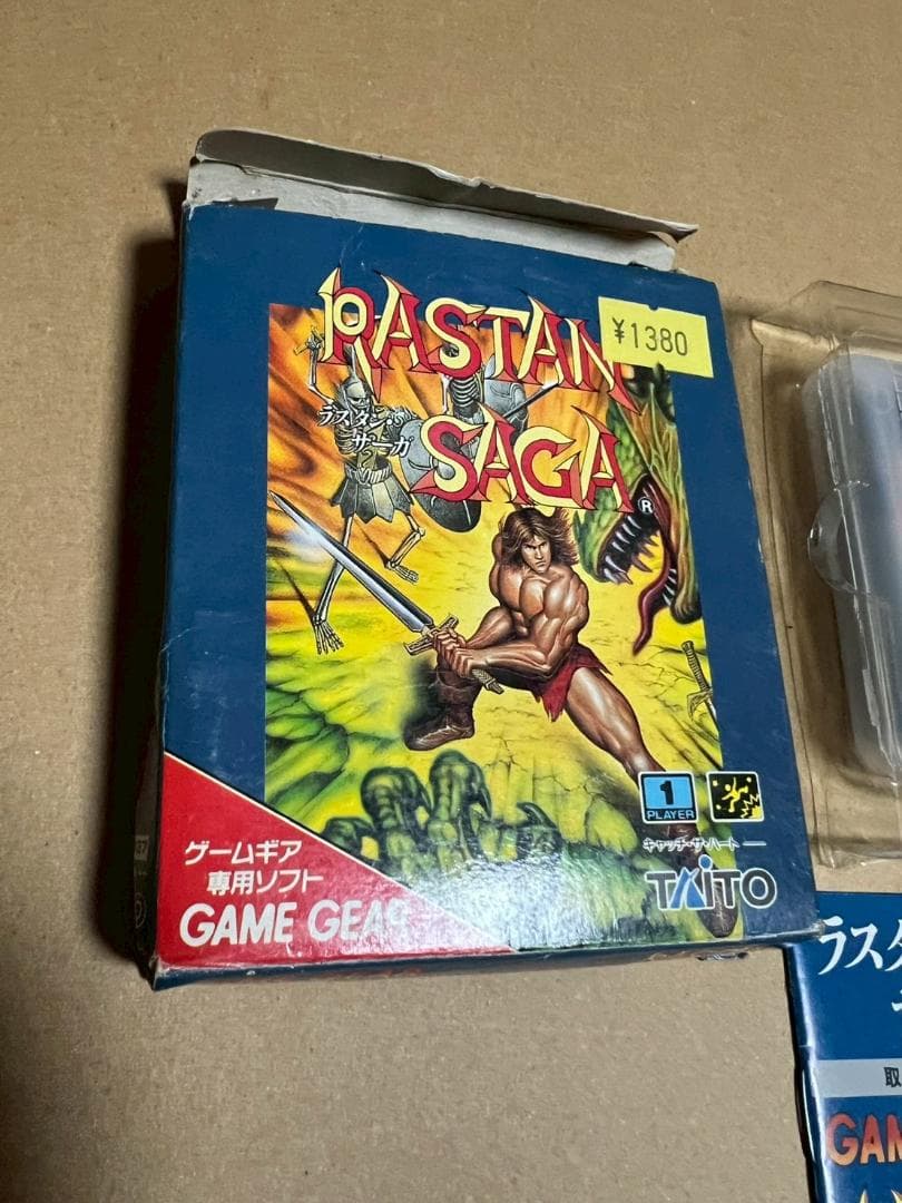 ゲームギア　ラスタンサーガ　外箱　説明書　インナーケース