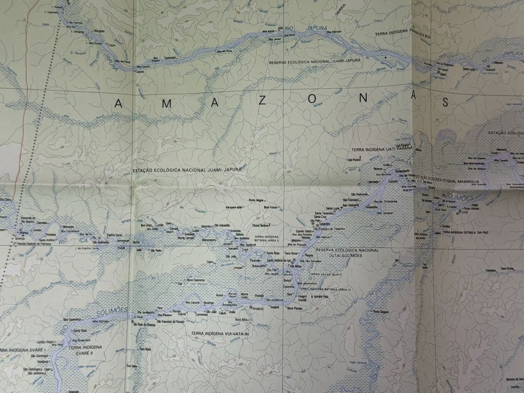 アマゾン川全域地図　IBGE 3枚セット