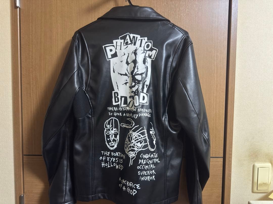 【美品完売商品】glamb x ジョジョの奇妙な冒険 Lサイズ レザージャケット