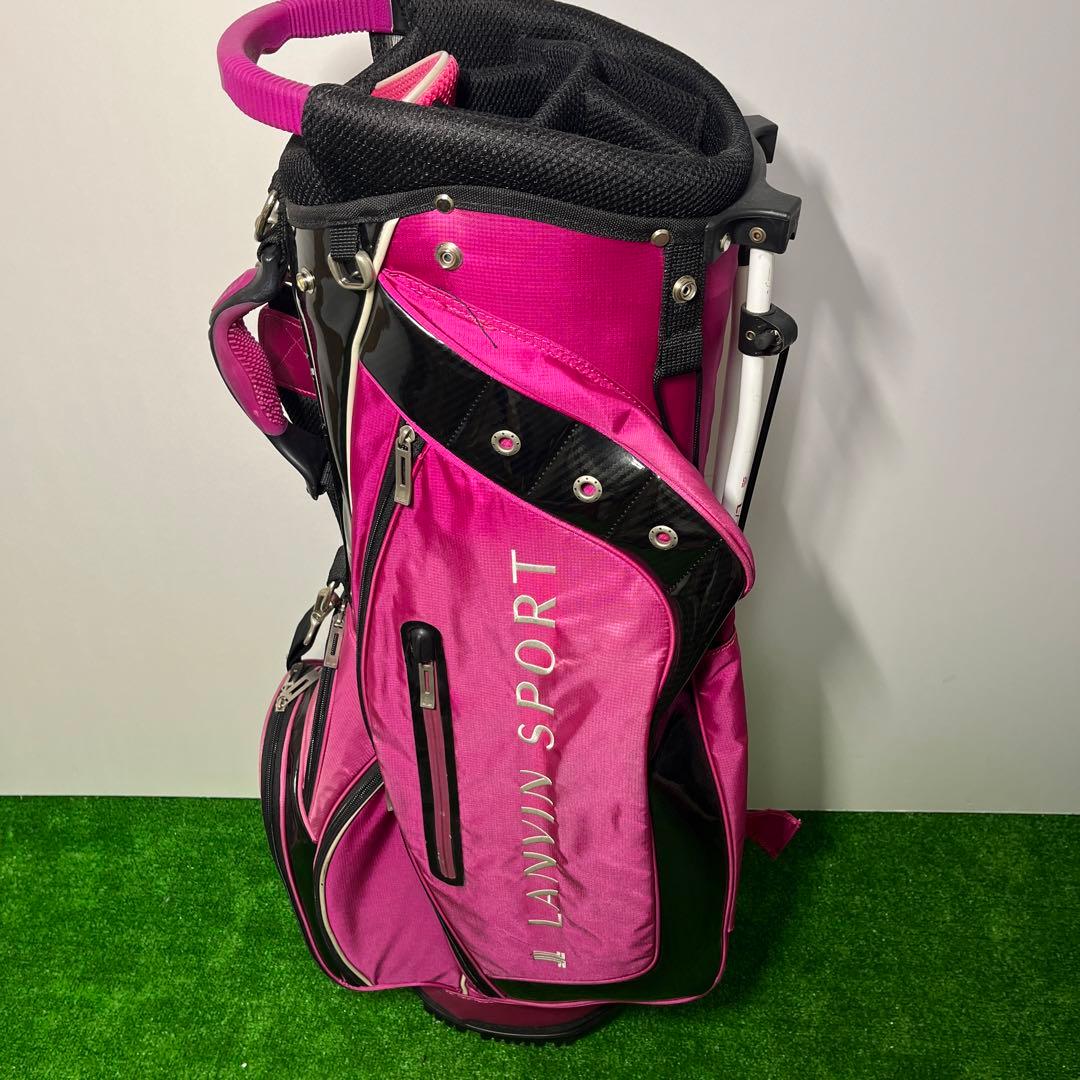 JB1775 LANVIN SPORT レディース キャディバッグ スタンド式
