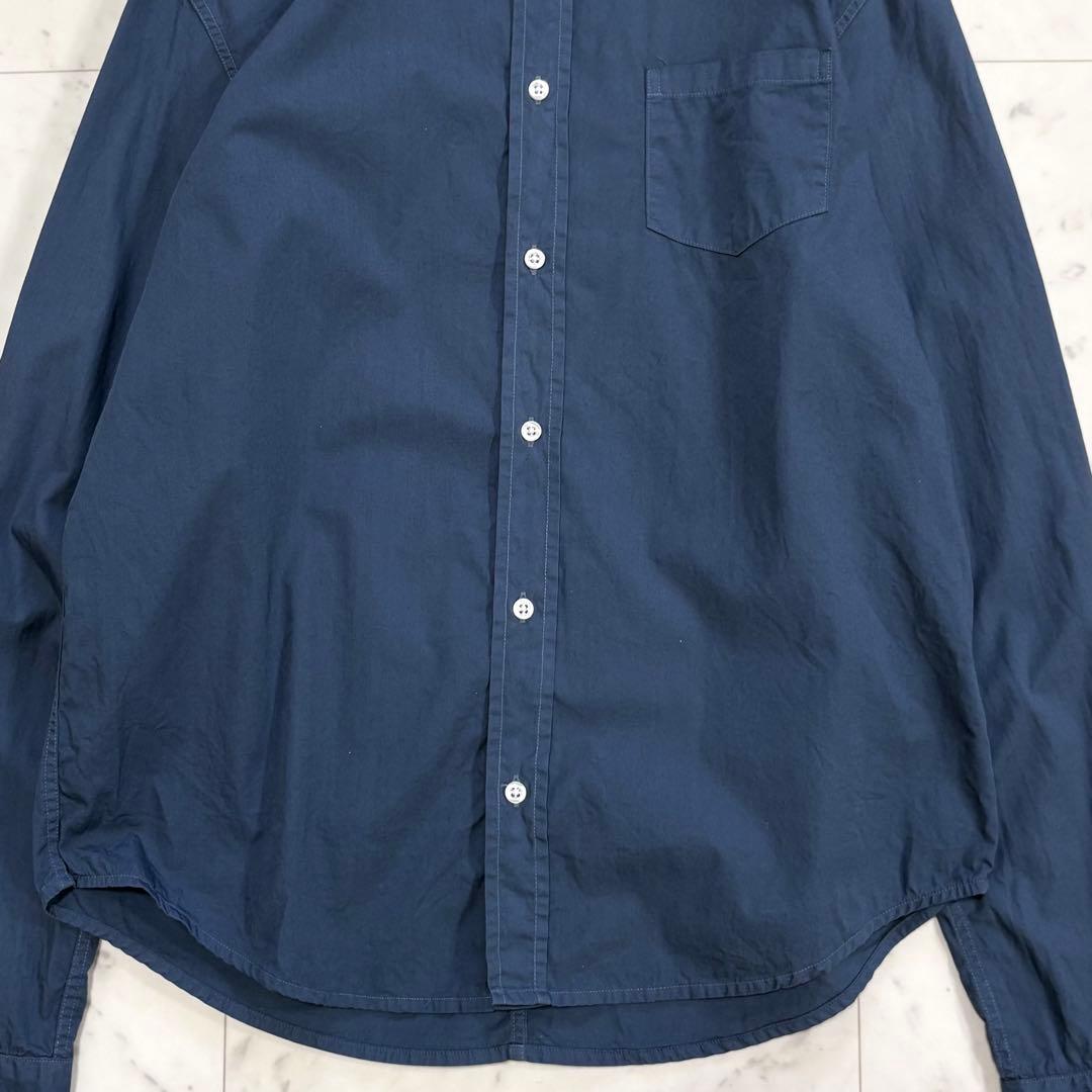 美品♪フランク&アイリーン　LUKE　ルーク　長袖シャツ　コットン　ネイビー系