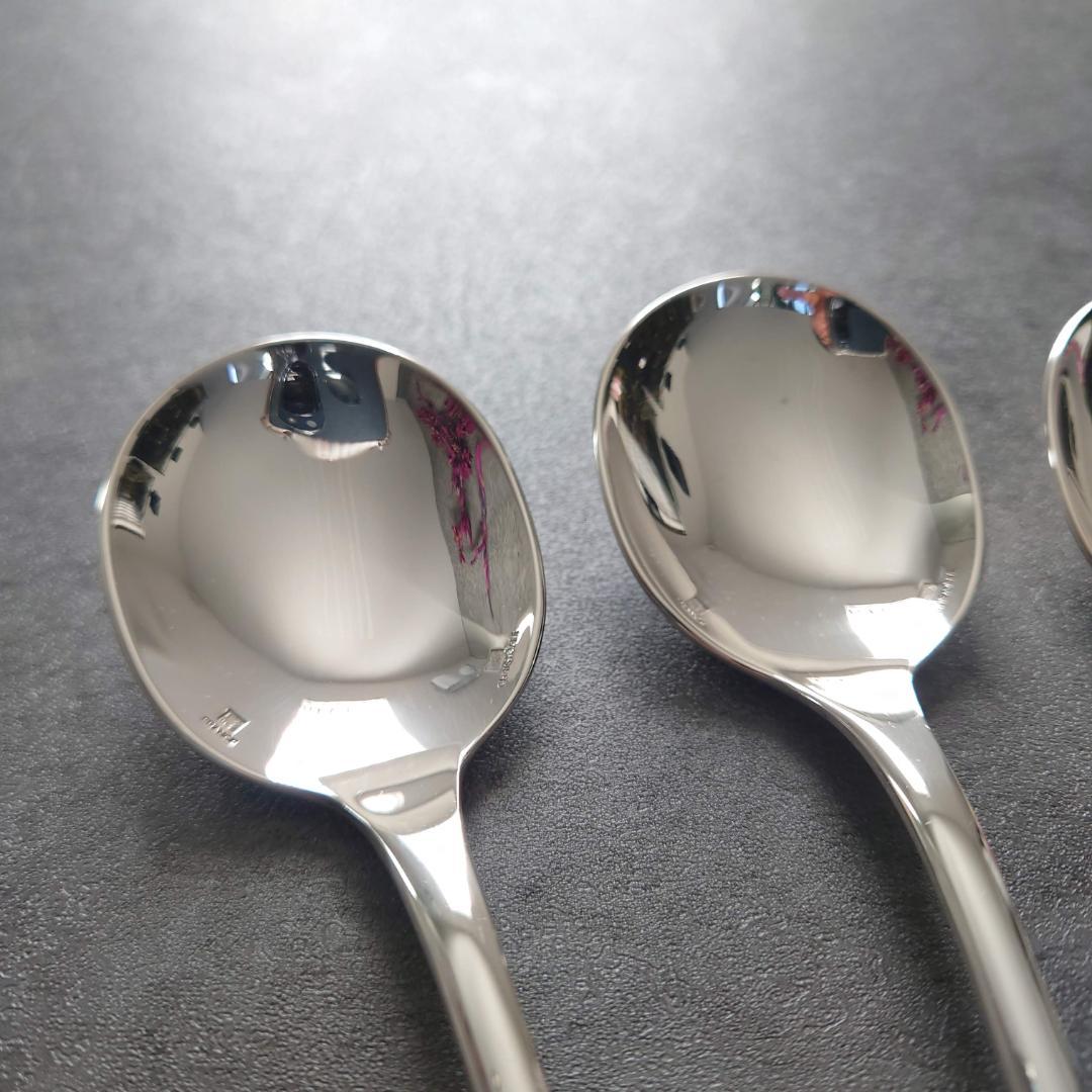 希少 美品 クリストフル フィデリオ コンソメスプーン 4点