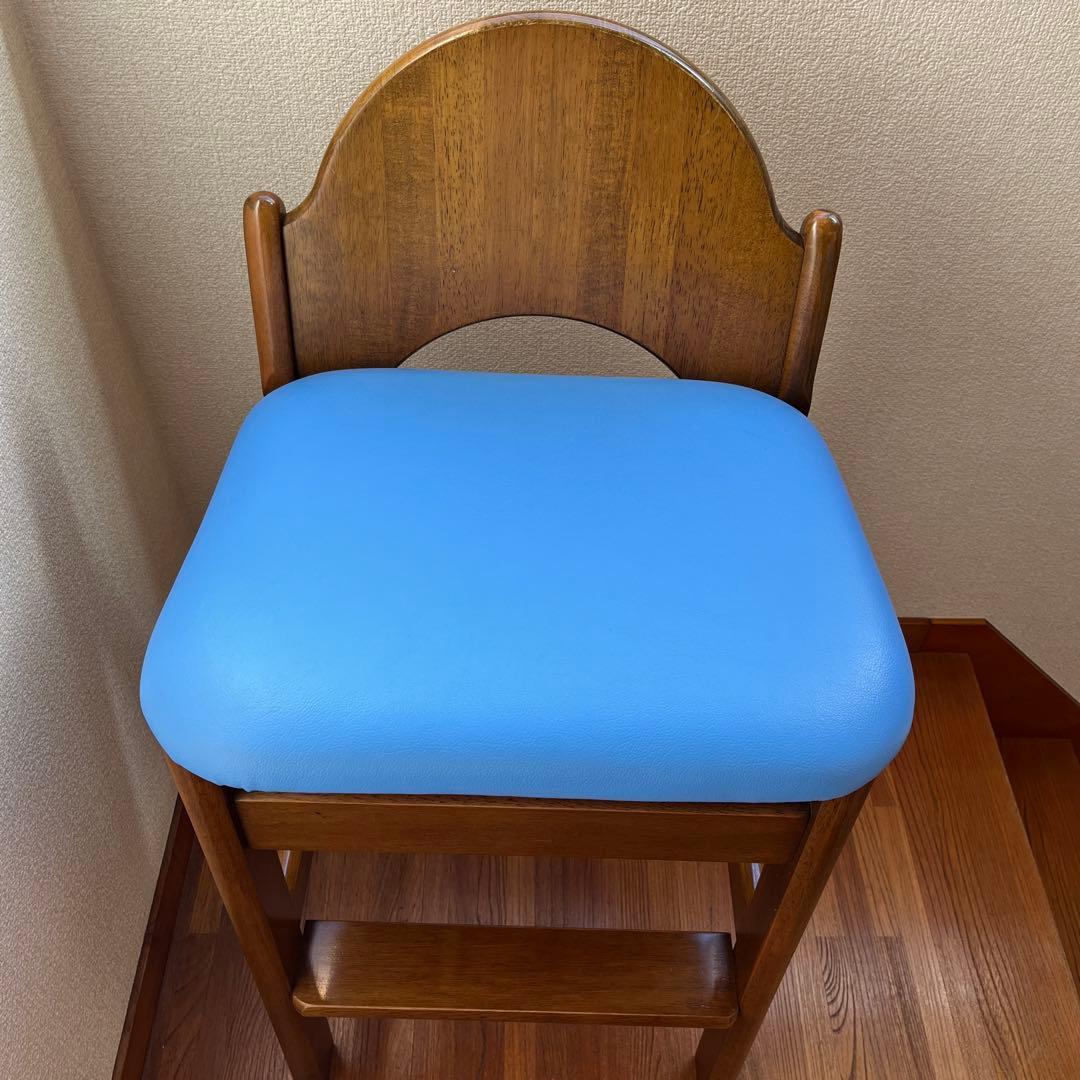 中古品　カウンターチェア　ブルー①