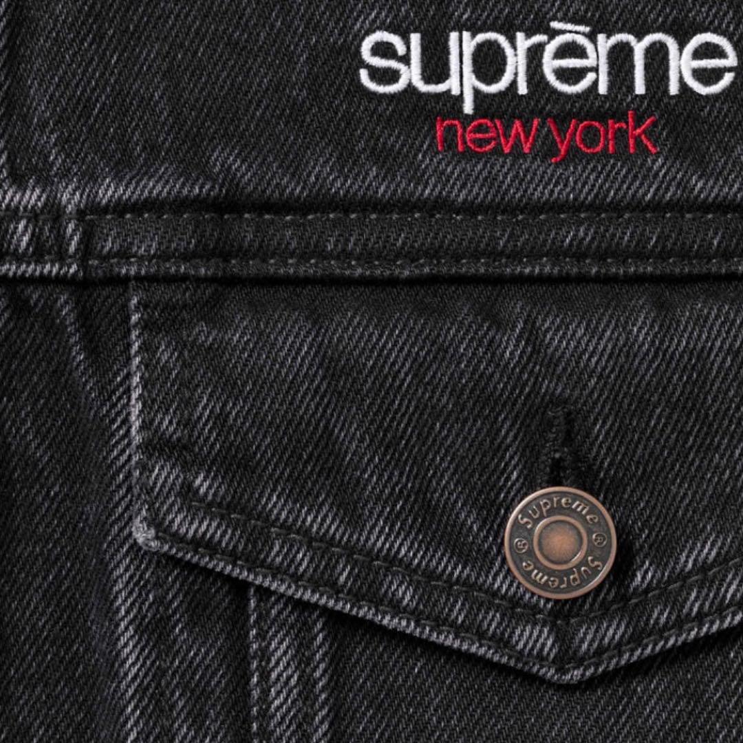 supreme Denim Trucker Jacket 黒 XL 新品未使用