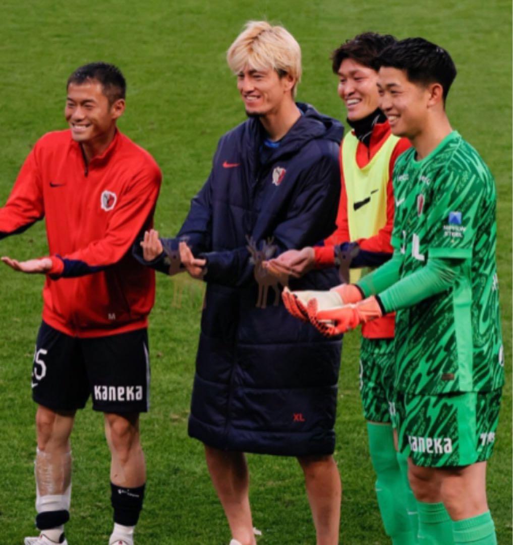 【選手/スタッフ絶賛着用中】鹿島アントラーズ　ダウンコート　選手支給品　Lサイズ