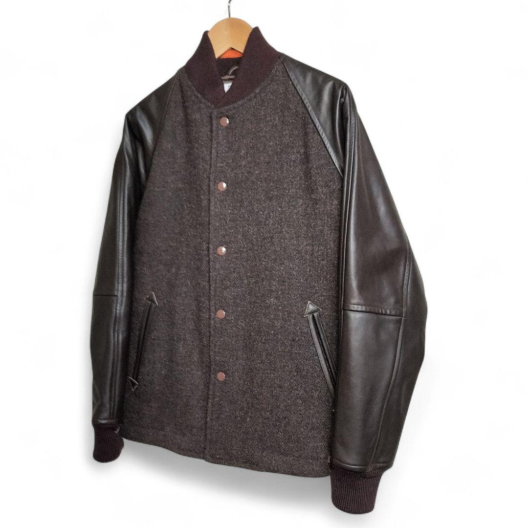 新品◆ ポールスミス × 英国ハリスツイード レザージャケット ブルゾン