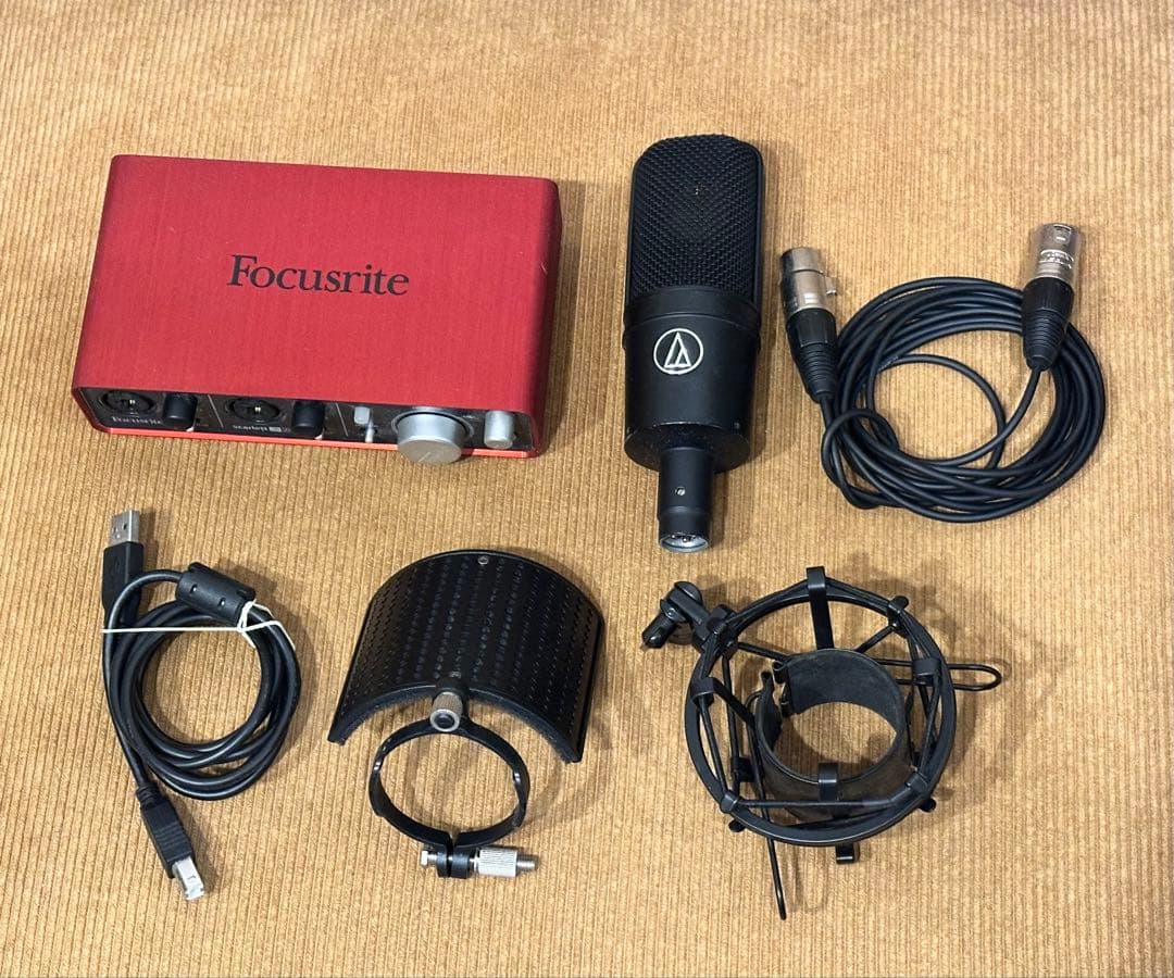 (ジャンク扱い)Audio-Technica AT4040マイクセット