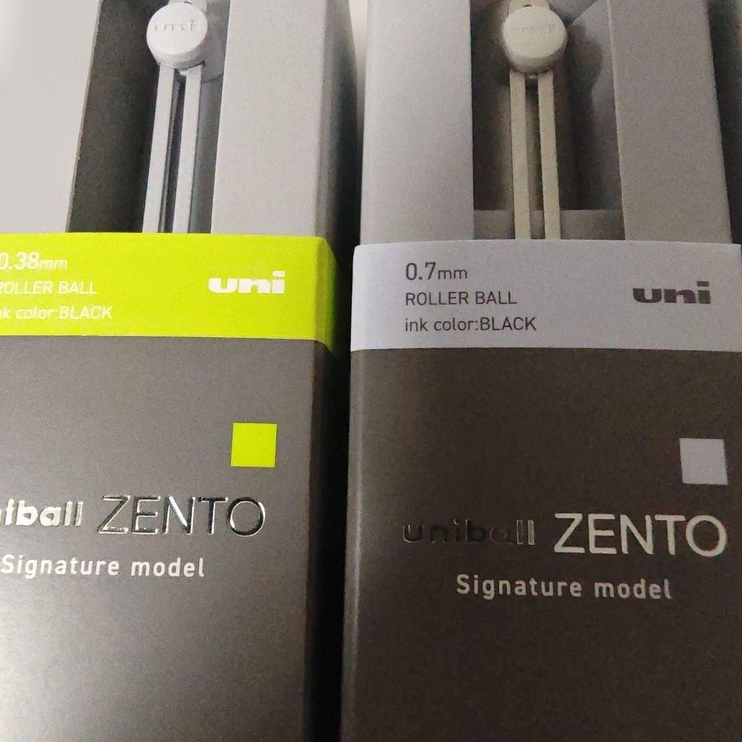 uniball ZENTO ボールペン 0.38mm/0.7mm　3本セット