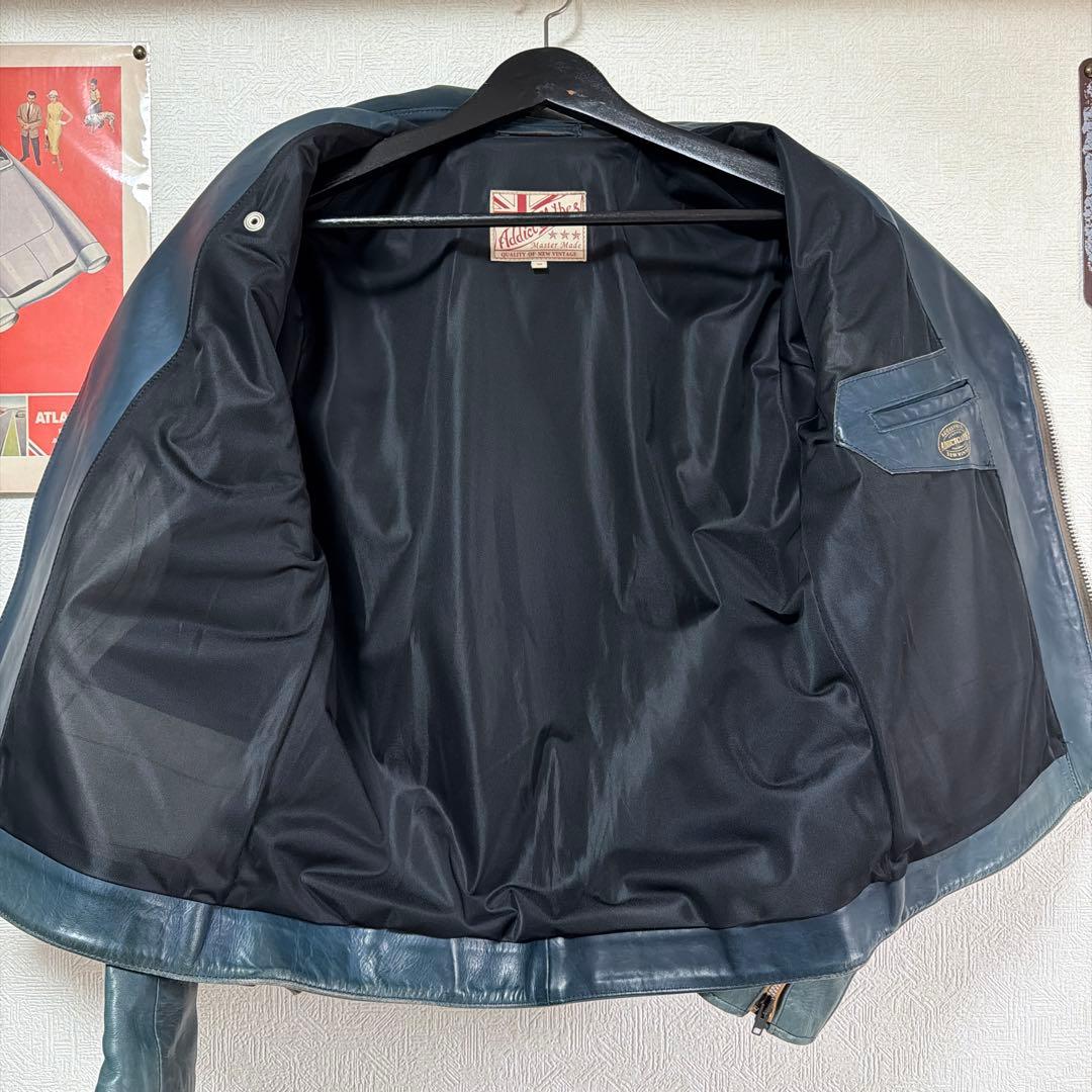 addict clothes AD-11 ホース　ライダース　ネイビー 40