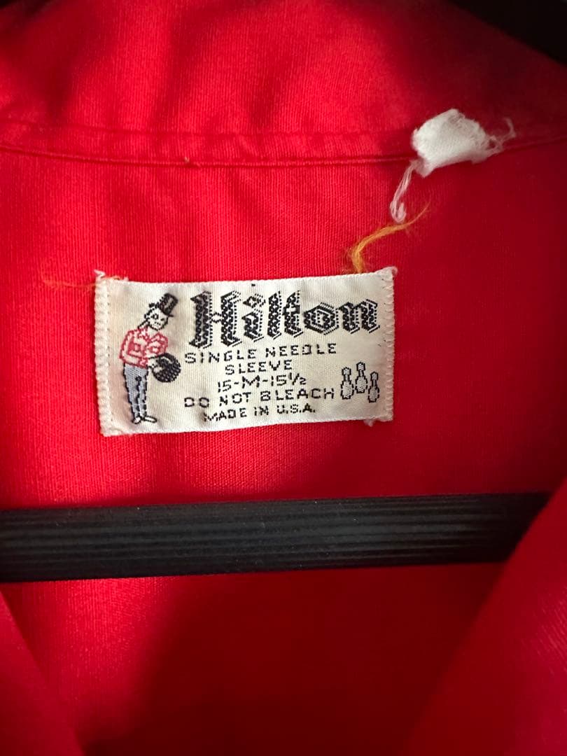 50s 60s Hilton ボウリングシャツ 黒タグ