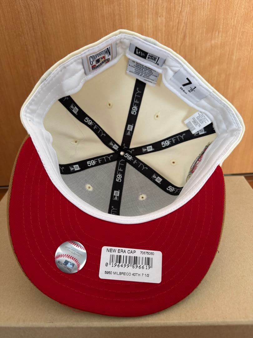 新品未使用 ニューエラ ブリュワーズ 7 1/2 海外別注品 new era