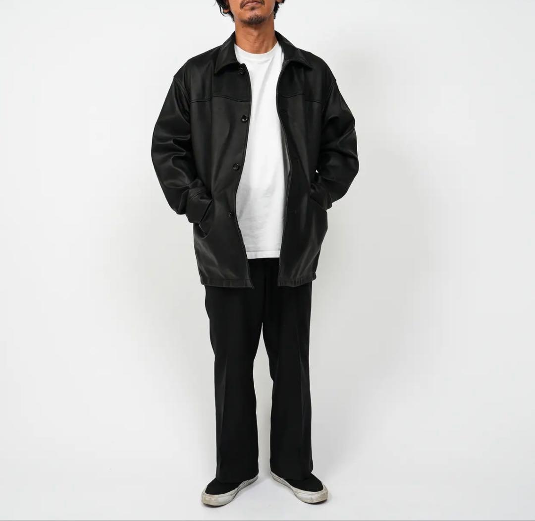 ジャケット・アウター Waterproof Calf Leather Car Coat ovy L