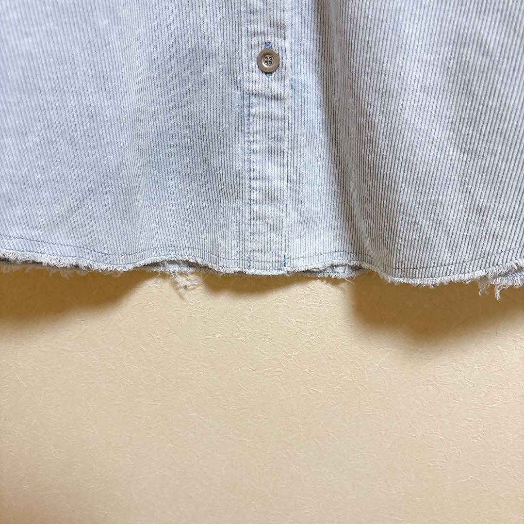 美品 NOLLEY'S RM denim 硫化染コーデュロイシャツジャケット