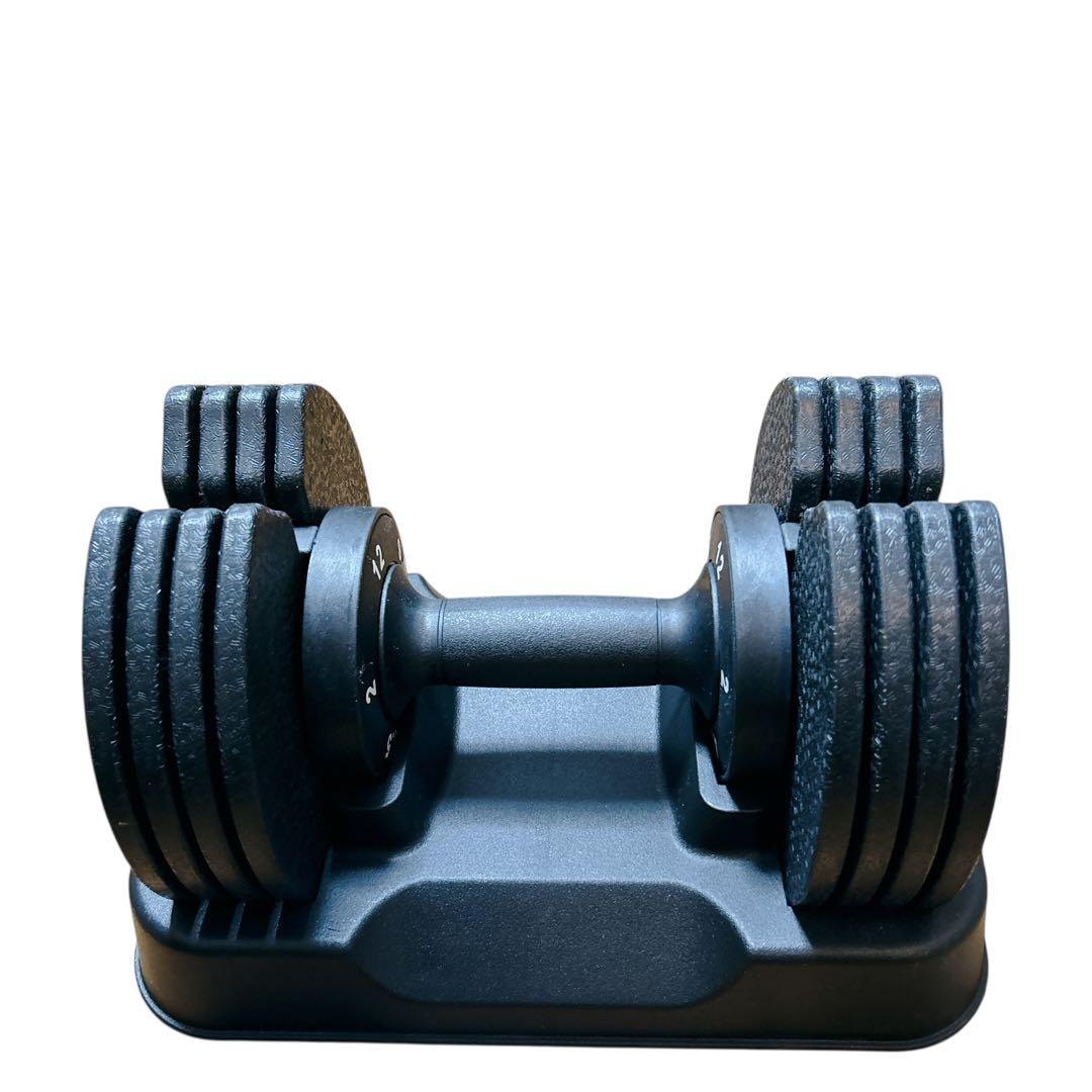 MOJEER 可変式ダンベル 12kg 2個セット 筋トレ