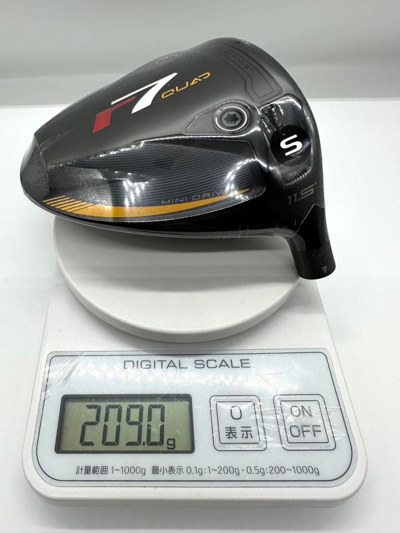 新品特価｜テーラーメイド｜R7クアッドミニドライバー／11.5度｜カバー付