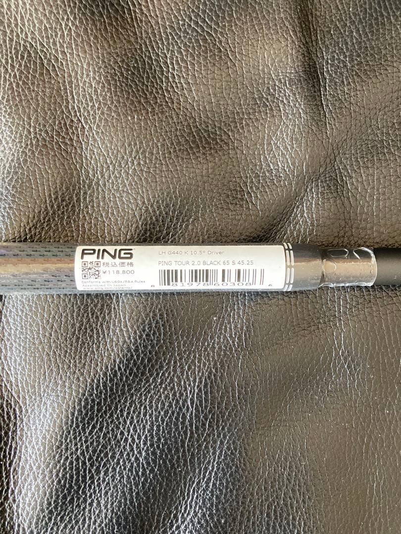 ピンツアーブラック65S 最新左手スリーブ付き PINGドライバー用