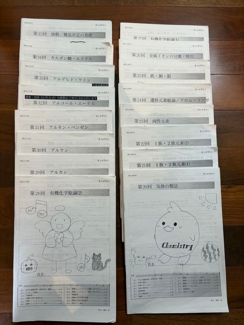 鉄緑会　高2化学　授業冊子