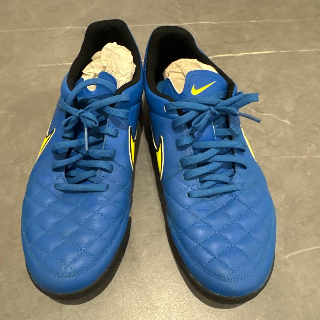 Nike 青 黄色 フットサルシューズ　フットサル　ナイキ