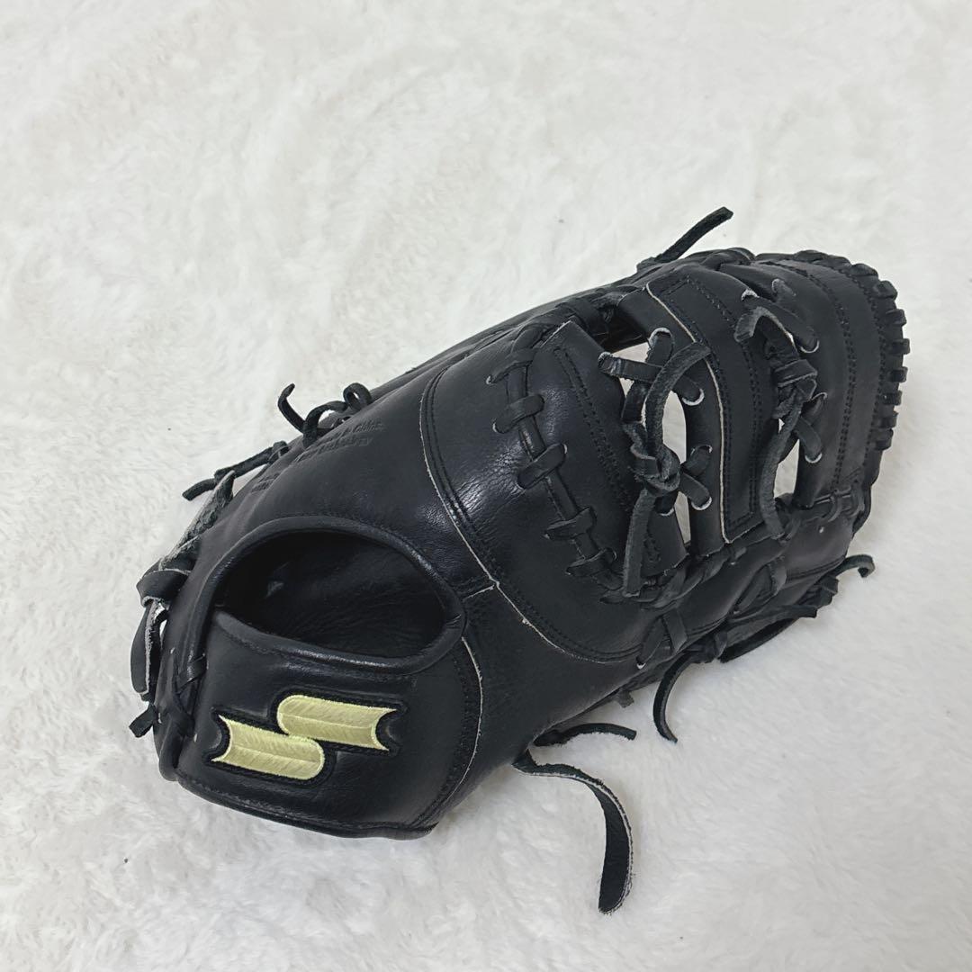手入れ済　SSK ファーストミット 黒　エスエスケー