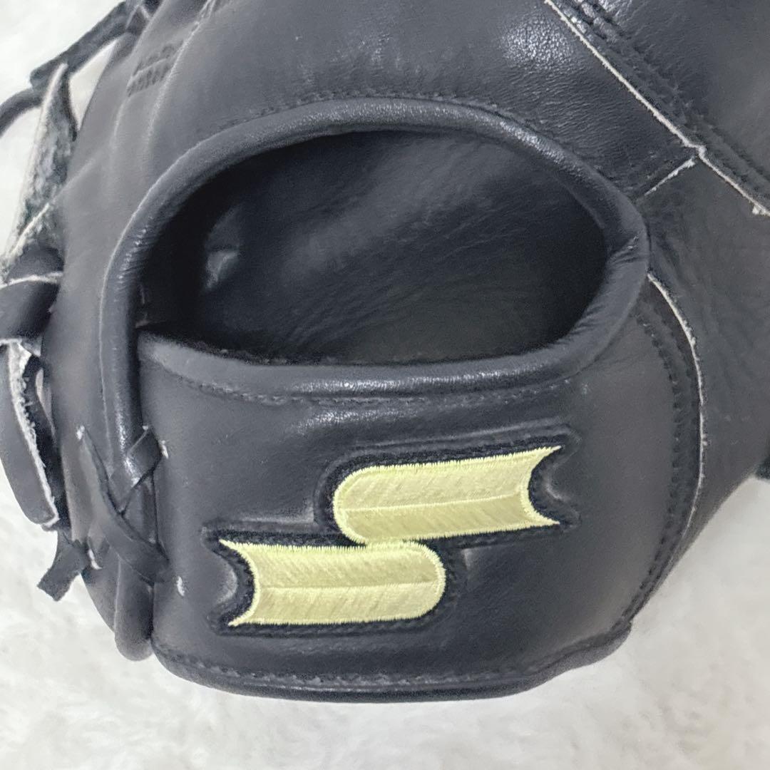 手入れ済　SSK ファーストミット 黒　エスエスケー