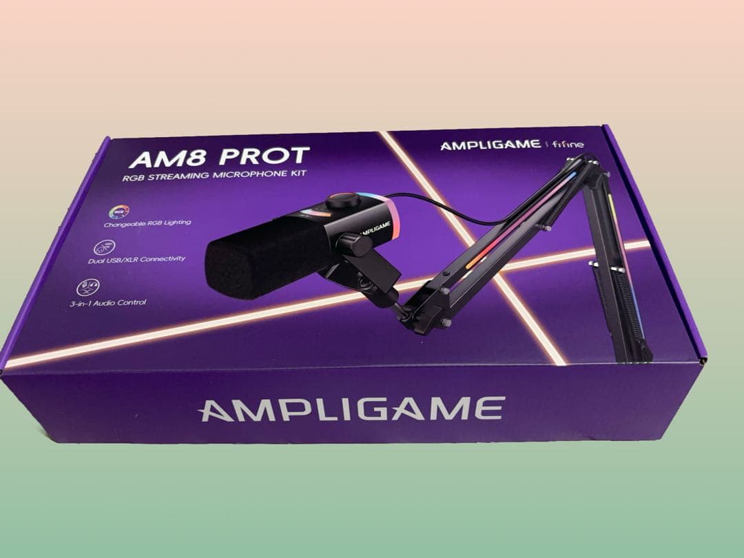 FIFINE AM8PROT USB XLR ダイナミックマイク 黒