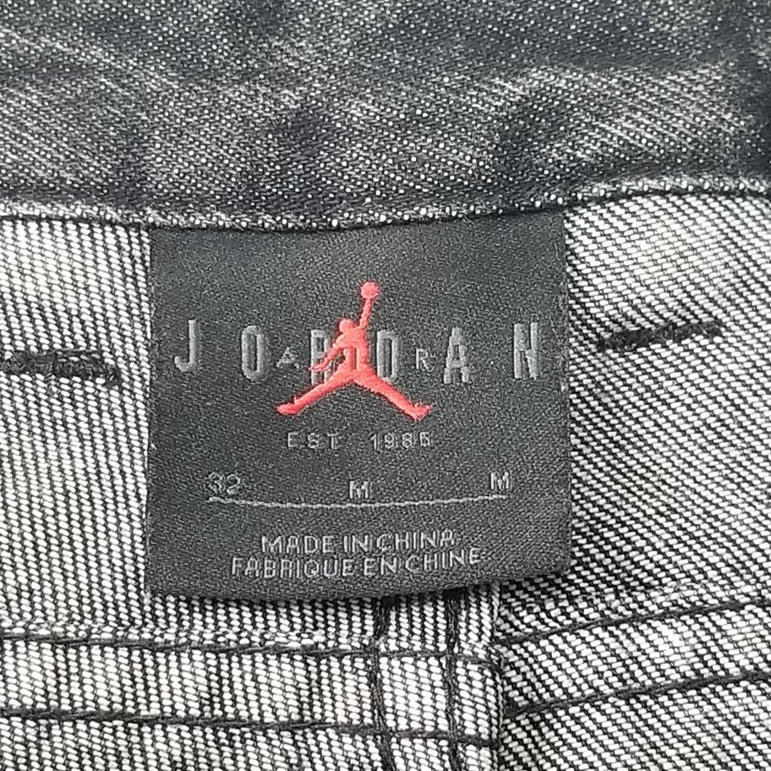 【エアジョーダン】ブラック ワイドデニムパンツ 32インチ M