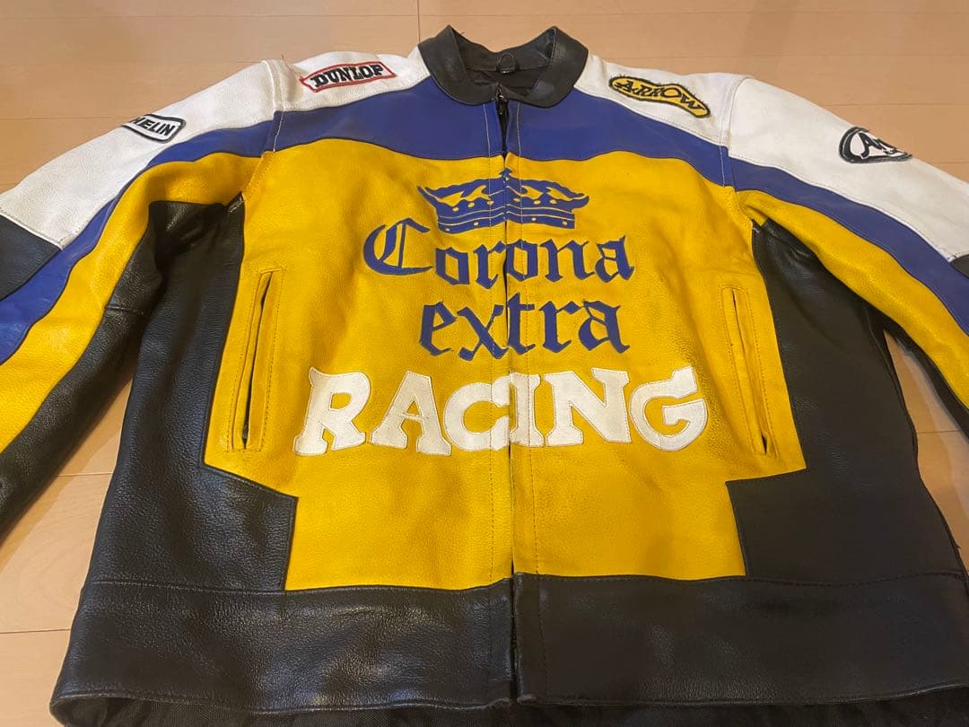 Corona extra レザー本革レーシングジャケット Mサイズ