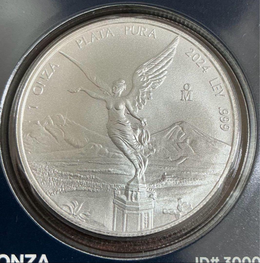 メキシコ　リベルタード 銀貨　APMEX PCGS　FIRST 2024年
