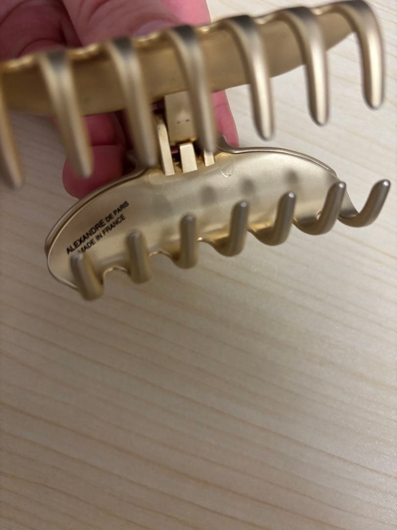 【美品】アレクサンドルドゥパリ M ヘアクリップ　人気のゴールド 完売品