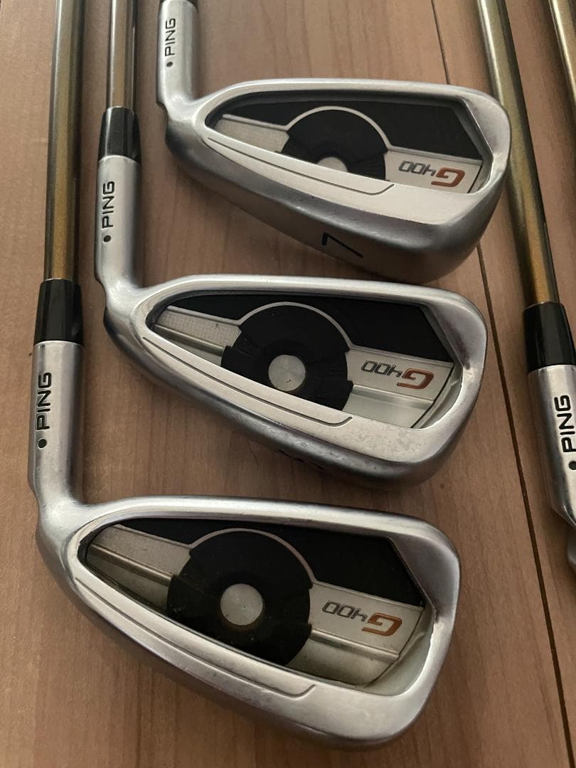 PING ピン G400 黒ドット アイアンセット 5-W フレックス R