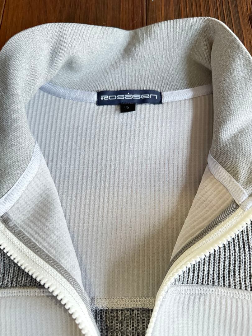 【美品】Rosasen（ロサーセン）切替ニットジャケット　メンズ Lサイズ