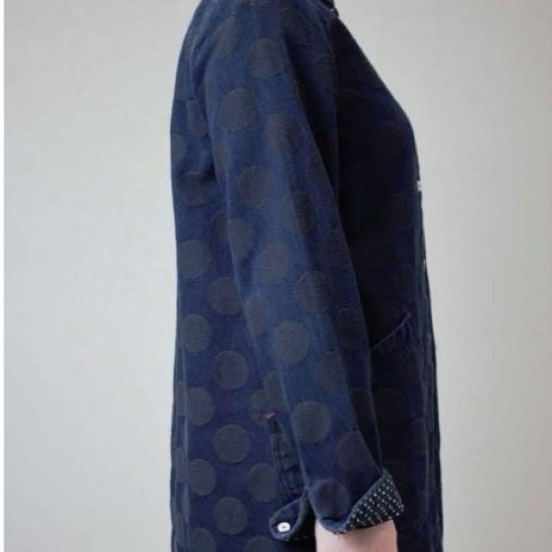 岡山デニム ブルートリック BLUE TRICK ショップコート M ドット