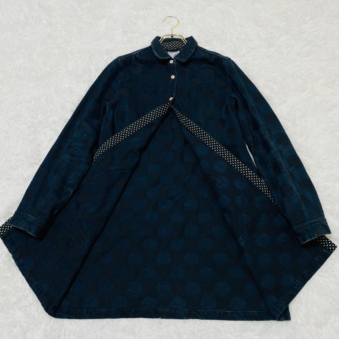 岡山デニム ブルートリック BLUE TRICK ショップコート M ドット