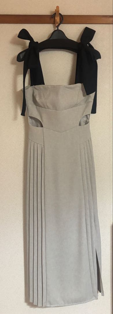 a*a様 ANDMARY Ann ribbon pleats dress ベージ