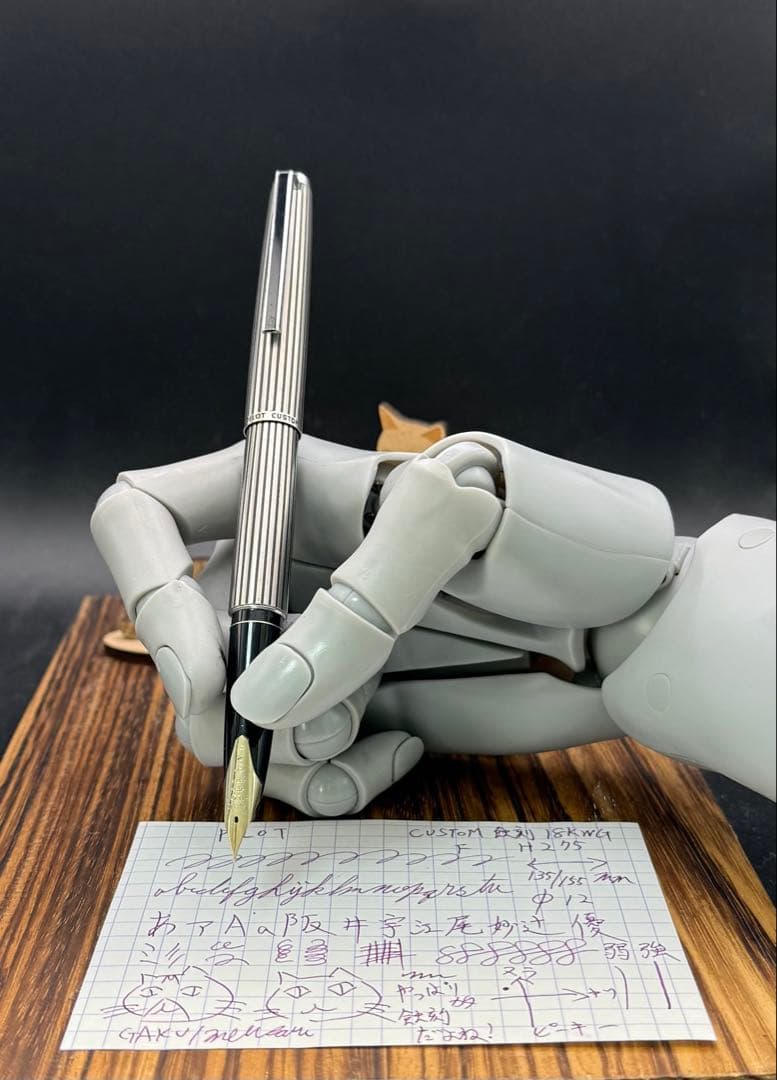 Pilot 万年筆 CUSTOM K-500SS 蝕刻ストライプ 18KWG