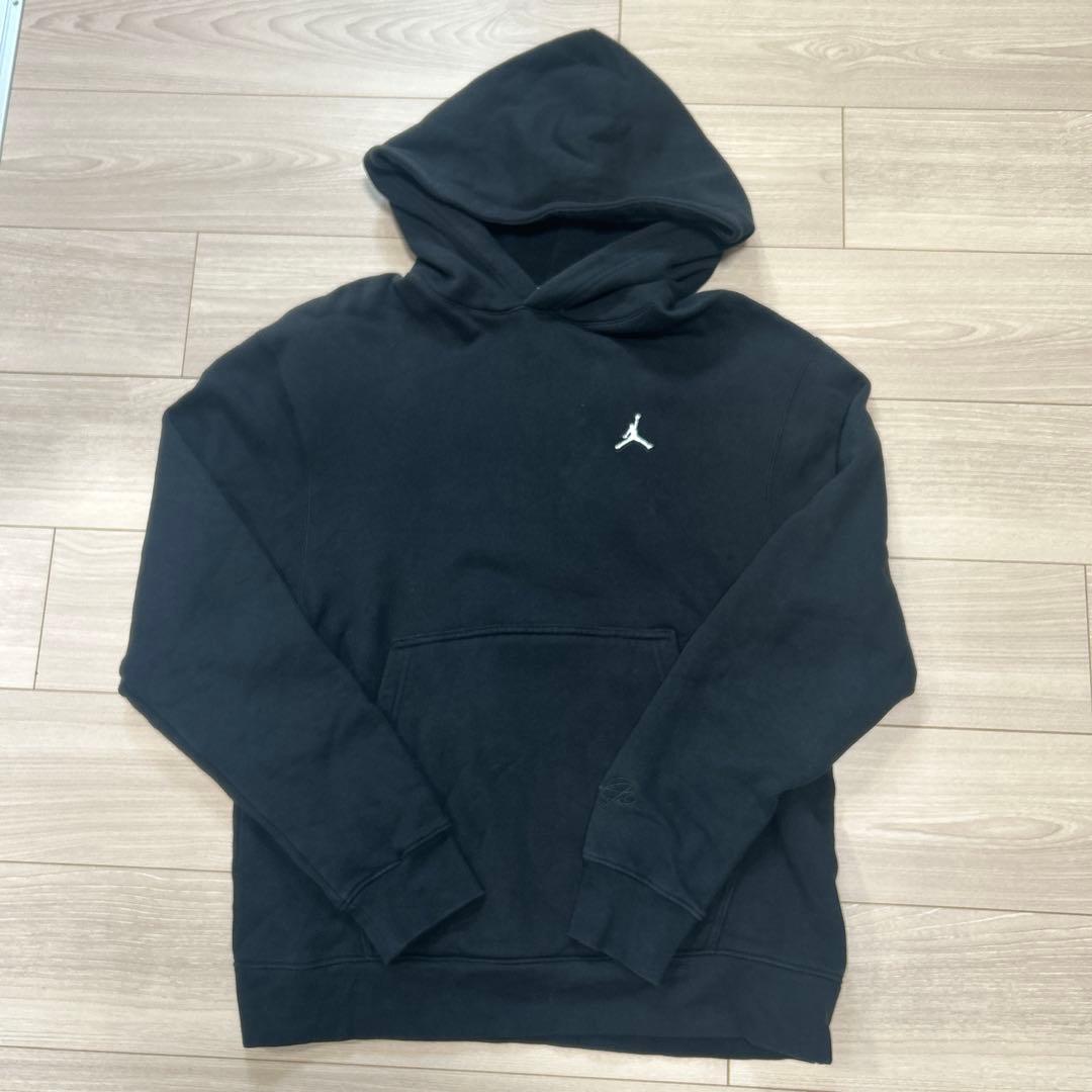 Jordan スウェットセットアップ フード付き ブラック×グレー L