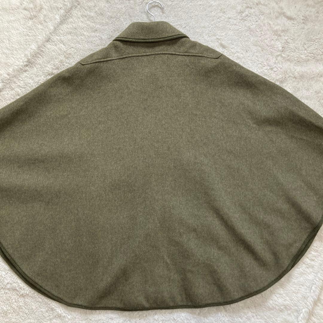 未使用級✨steinbock　ポンチョ　ローデンケープコート　ボタン