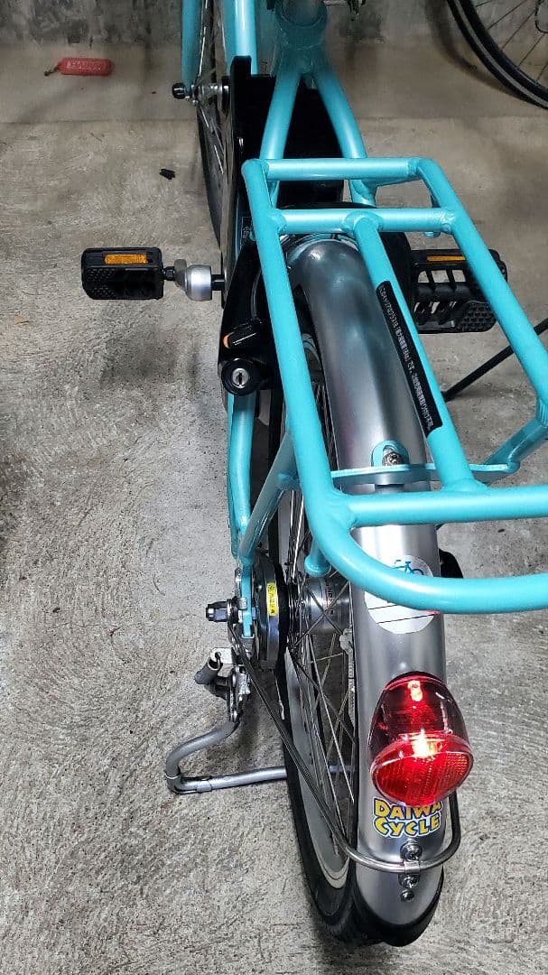 電動アシスト自転車Vivi SL20 20インチミント前カゴ付 保証書あり 美品