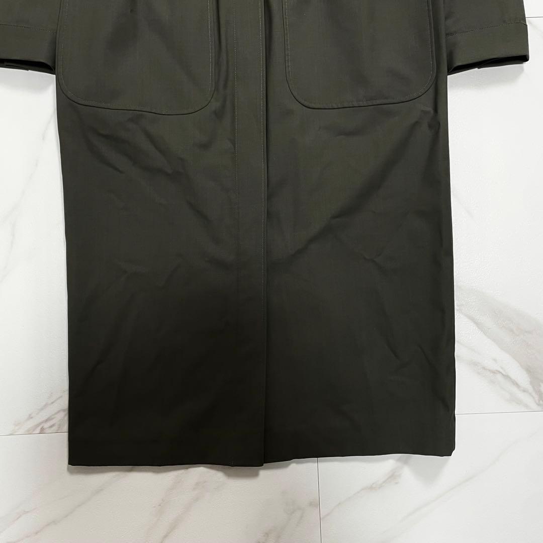 MaxMara 最高級白タグ ベルテッドシャツワンピース バージンウール